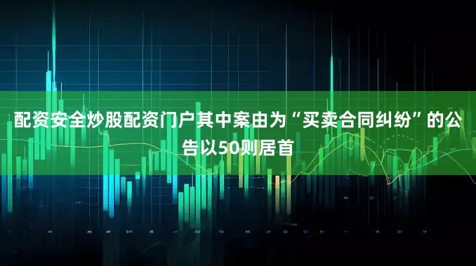 配资安全炒股配资门户其中案由为“买卖合同纠纷”的公告以50则居首